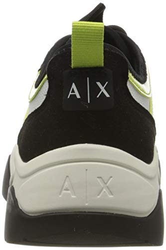 Armani Exchange Chunky Sneakers, Zapatillas para Mujer, Blanco (Off White+Black N769), 40 EU