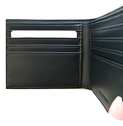 Armani Jeans Eagle Badge Bilfold Wallet One Size BLACK