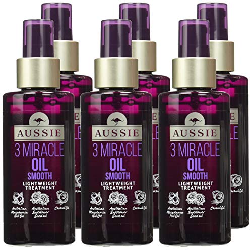 Aussie 3 Miracle Oil Smooth - Aucondicionador para el cabello - 6 x 100 ml