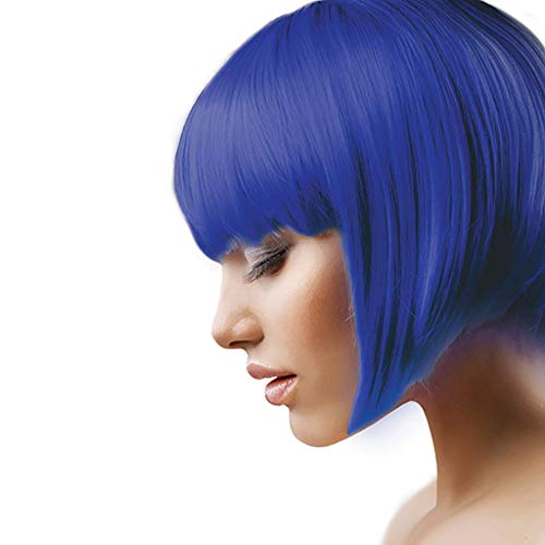 Azul Eléctrico Llamativo Tinte Cabello | Semi-Permanente Color Pelo