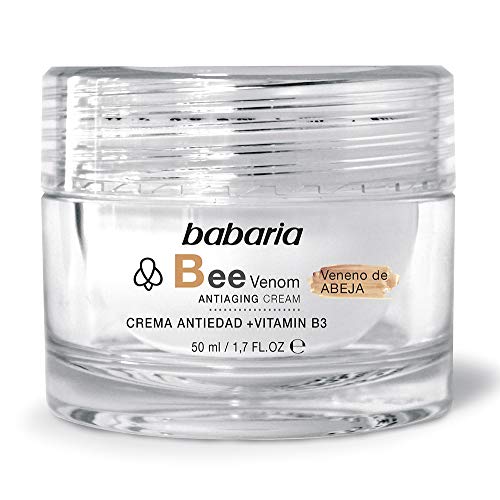 Babaria Crema Reafirmante Antiedad Veneno Abeja con Vitamina B3 50 ml, Negro, Único (31729)