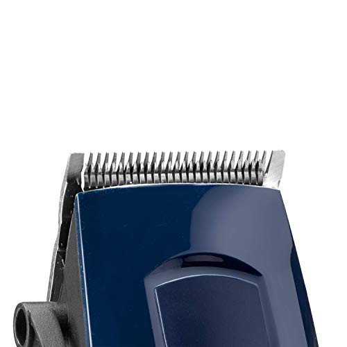 BaByliss E695E Maquina de Cortar el Pelo con Cable, Cuchillas Profesionales de 45 mm de Acero Inoxidable, 8 Guías de Corte de 0.5 mm Hasta 25 mm, Peine Incluido