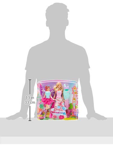 Barbie Dreamtopia, muñeca fiesta de disfraces princesa, sirena y hada, regalo para niñas y niños 3-9 años (Mattel DHC39) , color/modelo surtido