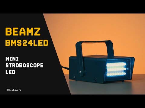 BeamZ 153.275 Negro estroboscopio y luz disco - Accesorio de discoteca (Negro, LED, 24 lámpara(s), Blanco, Corriente alterna, 10 W)