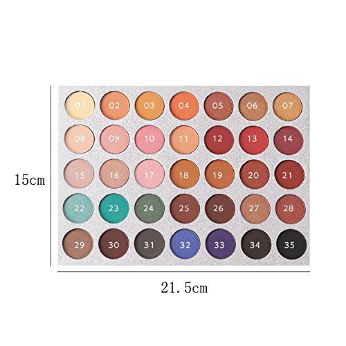 Beauty Glazed Paleta De Sombras De Ojos Profesionales - Paleta Maquillaje - Altamente Pigmentados 35 Colores Brillantes y Mate