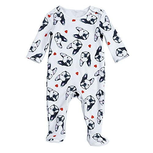 Bom Bom Pijama Cartoon Dog para Bebe Ninos Ninas Pelele de Dormir (3-6m, color3)