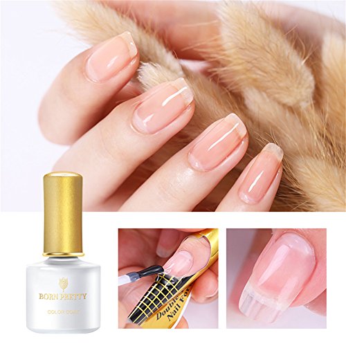 BORN PRETTY Quick Building Gel and 20pc Nail Form for Nail Tips Finger Extension Poly Glue Nail Art UV Gel 6ml