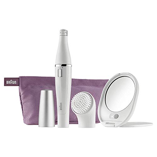 Braun Face 830 - Depiladora facial con cepillo de limpieza, color blanco