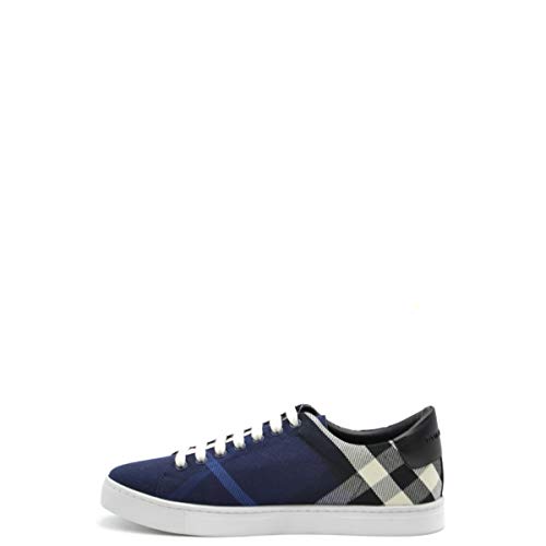 Burberry Zapatillas para Hombre Azul BLU Check + Nero Azul Size: 39.5 EU - 5.5 UK