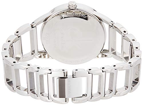 Calvin Klein CK Stately K3G23121 - Reloj analógico de Cuarzo para Mujer, Correa de Acero Inoxidable Color Plateado