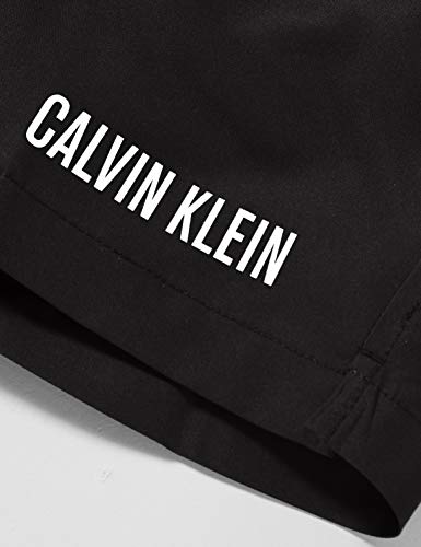 Calvin Klein Medium Waistband Drawstring Bañador, Negro (Pvh Black Beh), Talla Única (Talla del Fabricante: 14-16) para Niños