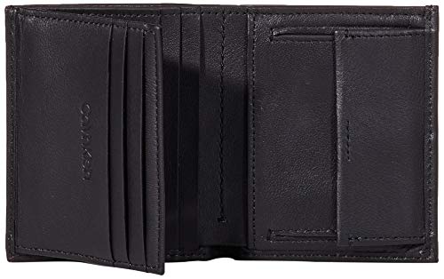 Calvin Klein - Smooth CK Mini NS 6 CC Coin Pass, Monederos Hombre, Negro (Black), 0.1x0.1x0.1 cm (B x H T)