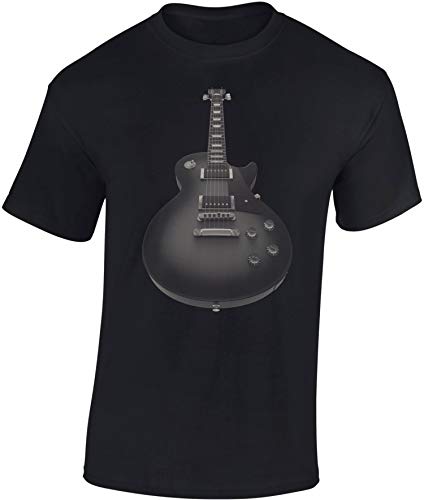 Camiseta: Guitarra eléctrica - Guitar - Guitarrista - Band-a - Grupo - Música Music-al - T-Shirt Hombre-s y Mujer-es - Fan - Rock - Heavy Metal - Bajo - Concierto Festival Show - Regalo (Negro 3XL)