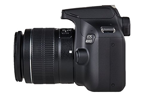 Canon EOS 4000D Camara Con Objetivo EF-S 18-55mm III, 18 MP, Negro
