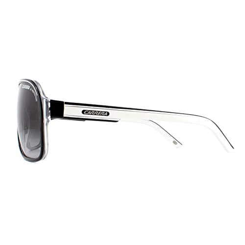 Carrera Grand Prix 2 9O T4M Gafas de sol, Negro (Black White/Grey Gradient), 64 Unisex Adulto