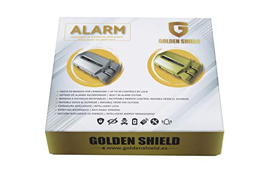 Cerradura Invisible Golden Shield Alarm con 4 mandos y alarma de 95db