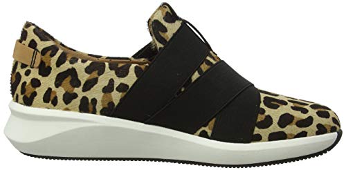 Clarks Un Rio Strap, Zapatillas para Mujer, Multicolor (Leopard PRT Pony Leopard PRT Pony), 38 EU