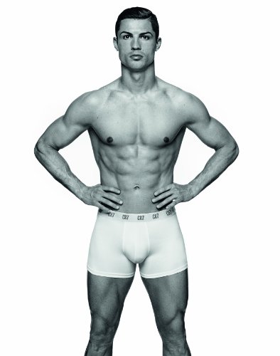 CR7 CRISTIANO RONALDO 3 Pack Basic Trunk bóxer, Hombre, Multicolor (Black), M