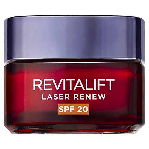 Crema facial antiedad L'Oreal París Revitalift Laser Renew, con SPF 20, 50 ml