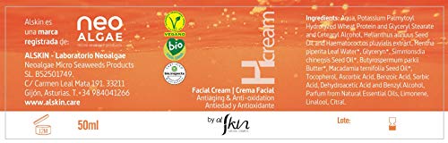 Crema Facial Antiedad y Antioxidante. Crema de Cara Ecológica Certificada. Con Manteca de Karité, Aceite de Jojoba y Aceite de Macadamia. Apta para Todo Tipo de Pieles | Alskin