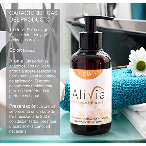 Crema hidratante corporal multifuncional DÍA: Hidratación, alivio del dolor muscular y articular, más efecto energizante. ALIVIA, cosmética natural para sentirse bien. 200 ml