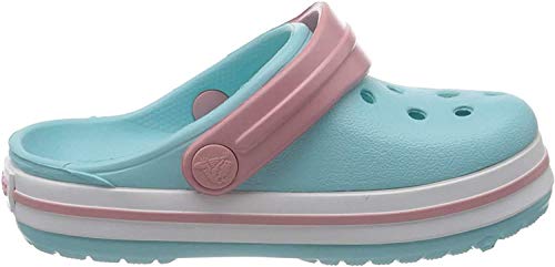 Crocs Crocband Clog K, Zuecos con Correa Unisex-Bambini, BLU (Ice Blue/White), 23/24 EU