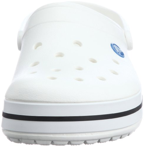 Crocs Crocband U, Zuecos Unisex Adulto, Blanco (White), 42-43 EU