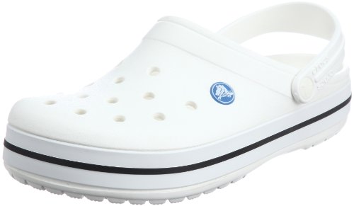 Crocs Crocband U, Zuecos Unisex Adulto, Blanco (White), 42-43 EU