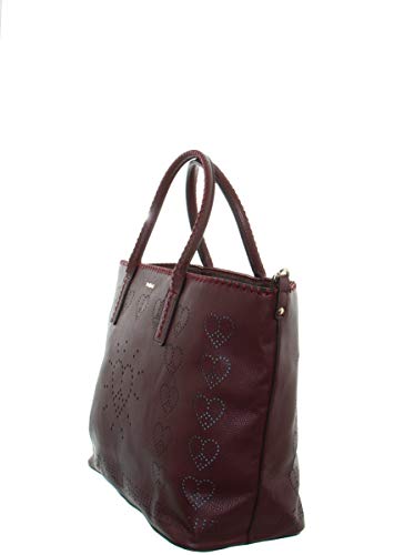 Desigual True Love Holxbox Shopping Bag Ruby Wine Holxbox Shopping Bag