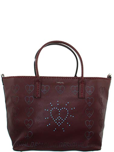 Desigual True Love Holxbox Shopping Bag Ruby Wine Holxbox Shopping Bag
