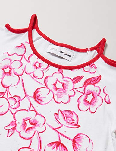 Desigual TS_Londres Camiseta, Blanco (Blanco 1000), 116 (Talla del Fabricante: 5/6) para Niñas