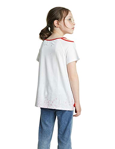 Desigual TS_Londres Camiseta, Blanco (Blanco 1000), 116 (Talla del Fabricante: 5/6) para Niñas