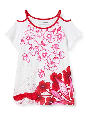 Desigual TS_Londres Camiseta, Blanco (Blanco 1000), 116 (Talla del Fabricante: 5/6) para Niñas