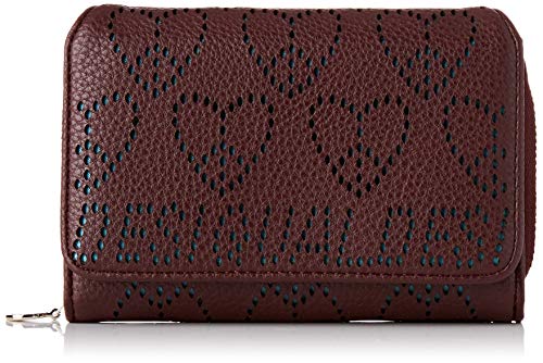 Desigual Wallet True Love Maria Mini, Billetera para Mujer, Rot (Ruby Wine), 9.5x3.5x14 Centimeters (B x H x T)