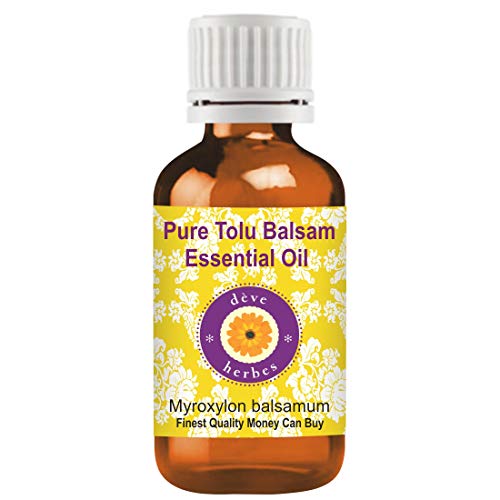 Deve Herbes Pure Tolu Balsam Essential Oil (Myroxylon balsamum) 100% de grado terapéutico natural vapor destilado 15ml (0.50 oz)