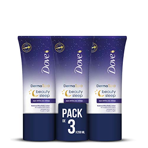 Dove Dermaspa Loción Coporal Night - Pack de 3 x 200ml (Total 600ml)