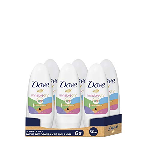 Dove Desodorante Roll On Invisible 50ml- Pack de 6