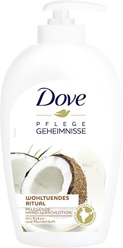 Dove pflegende Loción de lavado de manos wohltu endes Ritual con aroma de coco y almendra, 6 pack (6 x 250 ml)