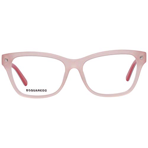 DSQUARED2 D Squared Brillengestelle DQ5138 072-53-15-140 Monturas de gafas, Rosa (Pink), 53.0 para Mujer