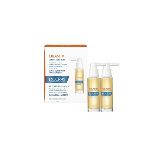 Ducray Creastim nueva loción anti pérdida de cabello acelera el crecimiento del cabello 2 x 30 ml