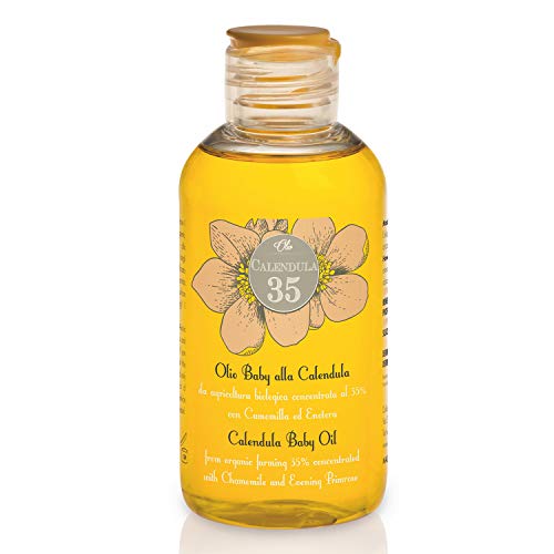 Dulàc - Aceite para el cuerpo a base de caléndula concentrada al 35% - 150 ml - 100% NATURAL - Para niños y adultos - con vitaminas E y F - 100% Made in Italy - Calendula 35