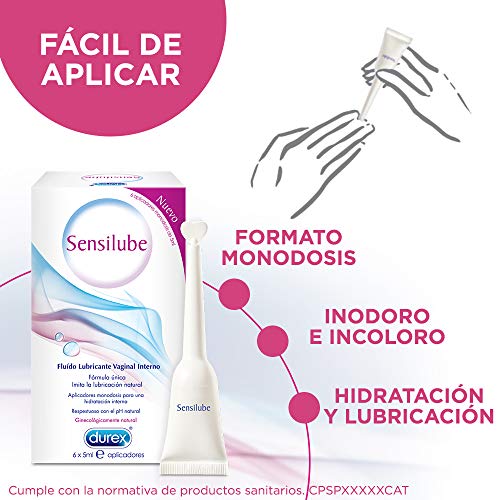 Durex Sensilube Fluido Lubricante Médico Sequedad Vaginal - Monodosis 6 x 5 ml