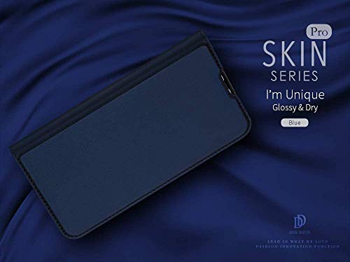 DUX DUCIS Funda Xiaomi Mi Note 10, Funda Xiaomi Mi Note 10 Pro, PU Cuero Flip Carcasa Fundas Móvil de Tapa Libro para Xiaomi Mi Note 10 / Mi Note 10 Pro (Azul Marino)