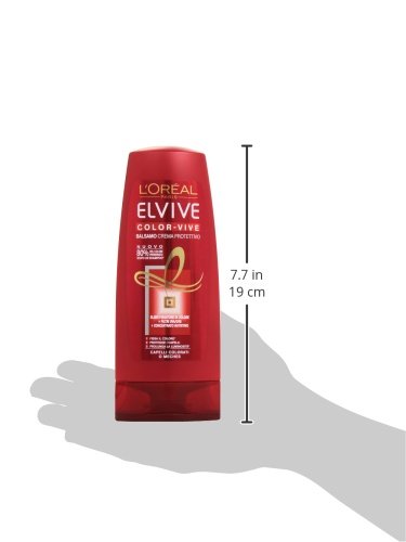 Elvive – bálsamo Crema de protección, Elixir fijador de color, filtros UVA/uvb, concentrado nutritivo, para el cabello de colores O mechas – 200 ML