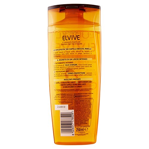 Elvive - Champú Liss-Intense 250 ml, 1 unidad