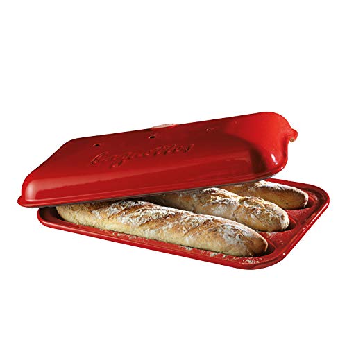 Emile Henry EH349506 - Molde para baguettes (cerámica, 39 x 24 x 8 cm)