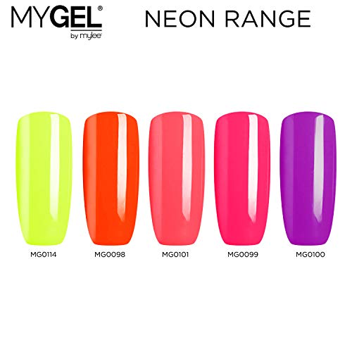 Esmalte de gel para uñas MyGel, de MYLEE (10ml) MG0098 - Flower Power UV/LED Nail Art Manicure Pedicure para uso profesional en el salón y en el hogar - Larga duración y fácil de aplicar