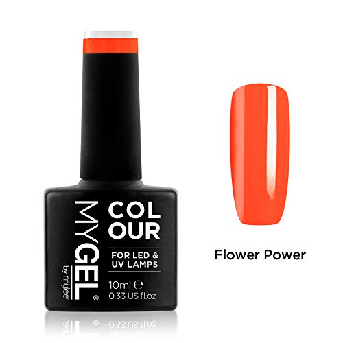 Esmalte de gel para uñas MyGel, de MYLEE (10ml) MG0098 - Flower Power UV/LED Nail Art Manicure Pedicure para uso profesional en el salón y en el hogar - Larga duración y fácil de aplicar