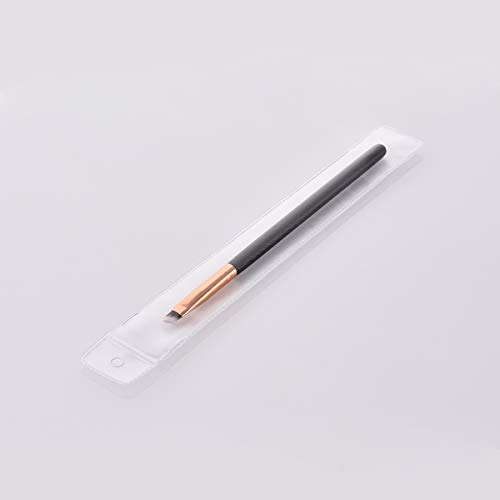 Eyeliner Brush Professional - Brocha para maquillaje en ángulo fino para el delineador de precisión (negro)