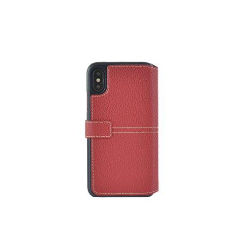 Faconnable – Funda Folio para iPhone X Rojo